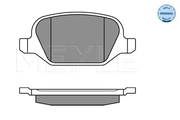 Handler.Part Brake pad set, disc brake Meyle 0252360113 2