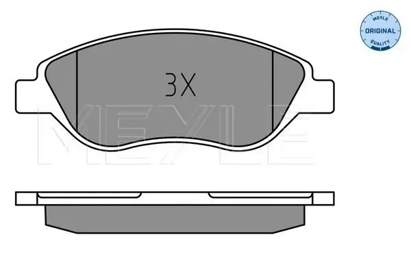 Handler.Part Brake pad set, disc brake Meyle 0252371119 3