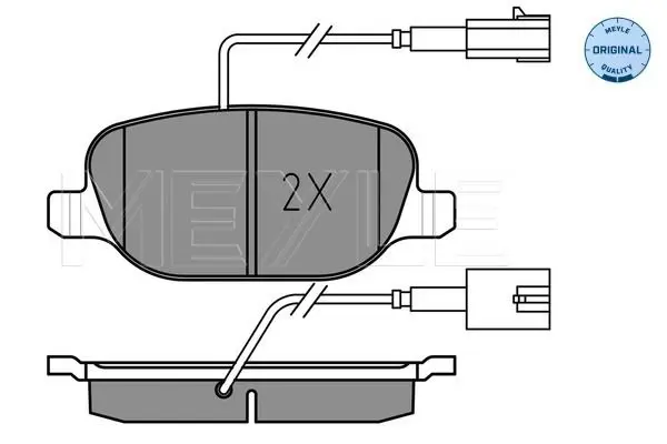 Handler.Part Brake pad set, disc brake Meyle 0252381118 1