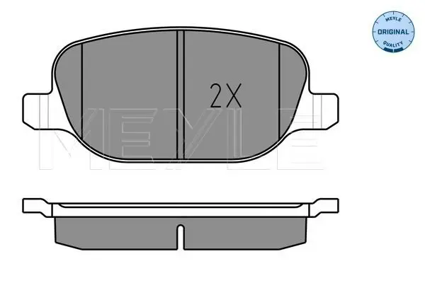 Handler.Part Brake pad set, disc brake Meyle 0252381118 2