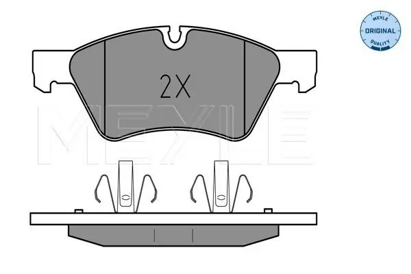 Handler.Part Brake pad set, disc brake Meyle 0252392221 2