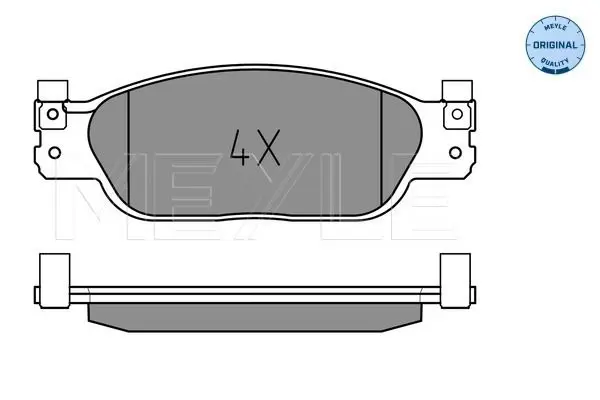 Handler.Part Brake pad set, disc brake Meyle 0252390818 2