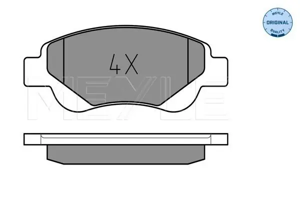 Handler.Part Brake pad set, disc brake Meyle 0252395917 2