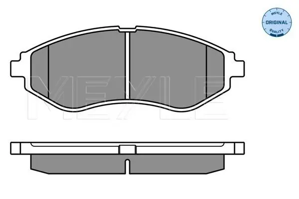 Handler.Part Brake pad set, disc brake Meyle 0252397417 2