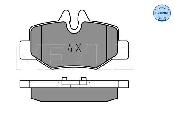 Handler.Part Brake pad set, disc brake Meyle 0252400817 2