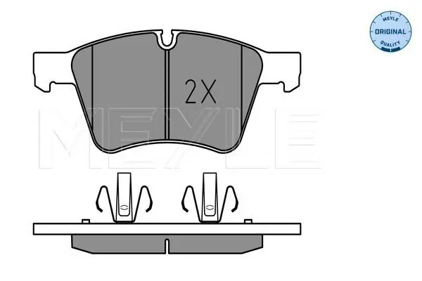 Handler.Part Brake pad set, disc brake Meyle 0252415120 2