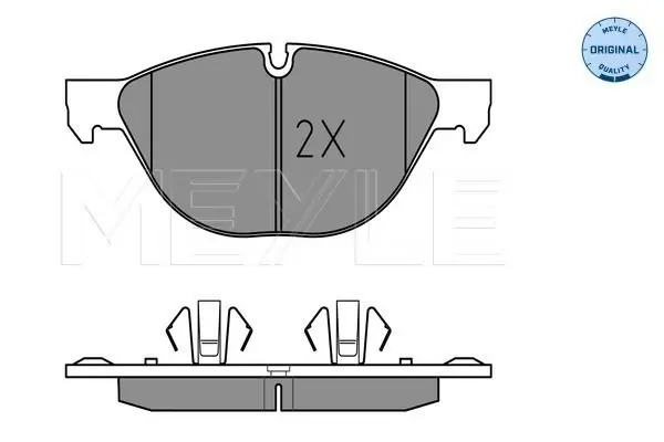 Handler.Part Brake pad set, disc brake Meyle 0252417219 2