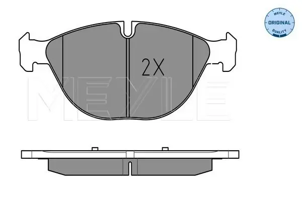 Handler.Part Brake pad set, disc brake Meyle 0252417219 3