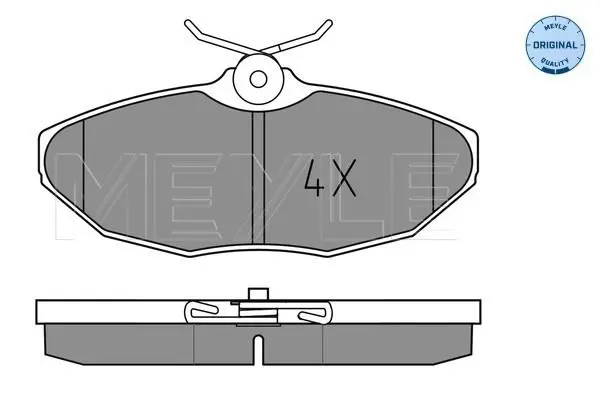 Handler.Part Brake pad set, disc brake Meyle 0252419017 1