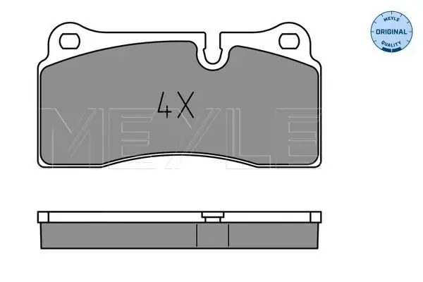 Handler.Part Brake pad set, disc brake Meyle 0252426118 2