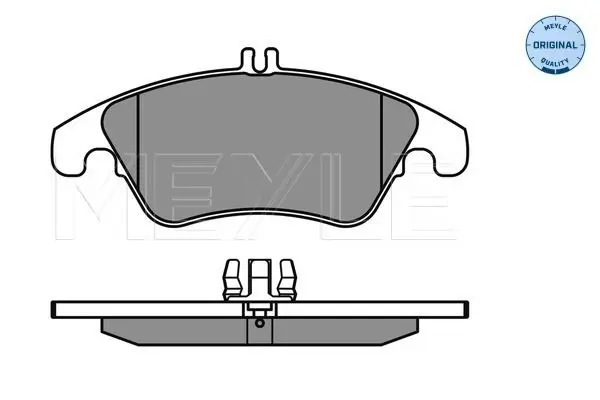 Handler.Part Brake pad set, disc brake Meyle 0252431019 2