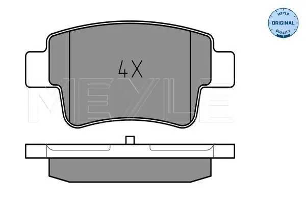 Handler.Part Brake pad set, disc brake Meyle 0252434917 1