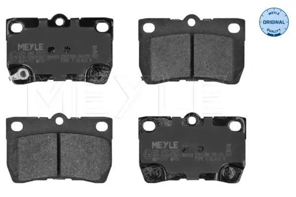 Handler.Part Brake pad set, disc brake Meyle 0252432317 1