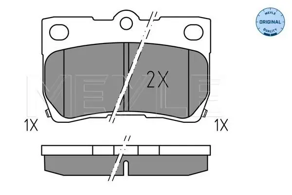 Handler.Part Brake pad set, disc brake Meyle 0252432317 2