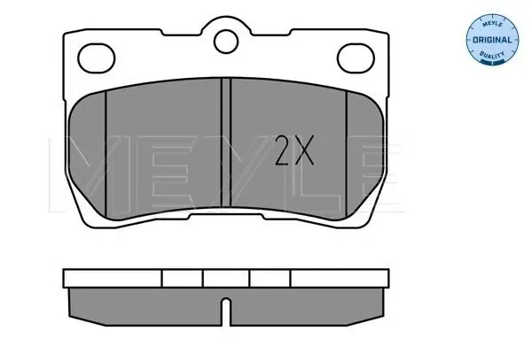 Handler.Part Brake pad set, disc brake Meyle 0252432317 3