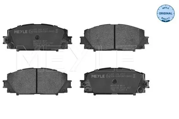 Handler.Part Brake pad set, disc brake Meyle 0252434717 1