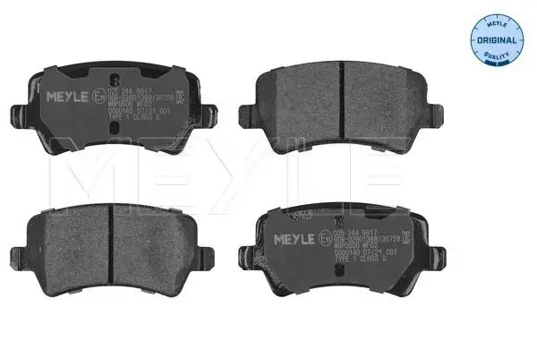 Handler.Part Brake pad set, disc brake Meyle 0252449617 1