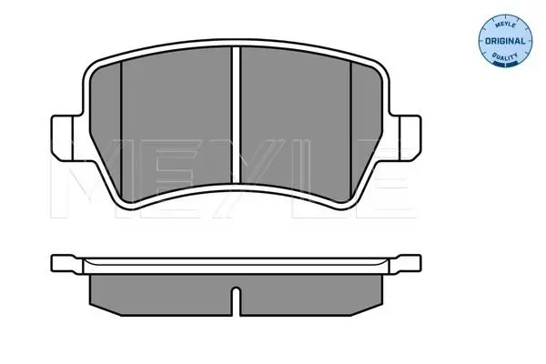 Handler.Part Brake pad set, disc brake Meyle 0252449617 2