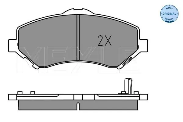 Handler.Part Brake pad set, disc brake Meyle 0252460417 2