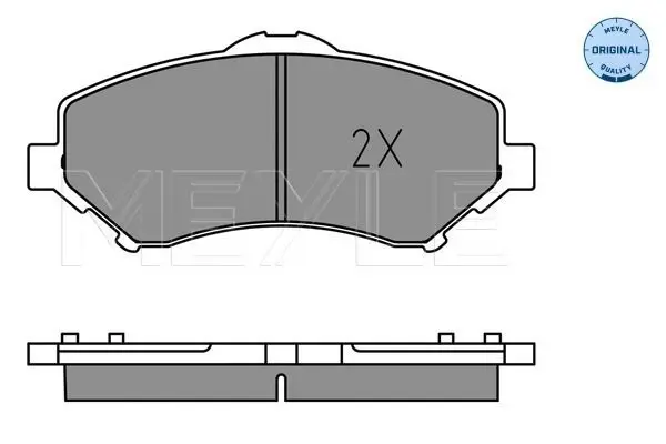 Handler.Part Brake pad set, disc brake Meyle 0252460417 3