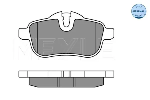 Handler.Part Brake pad set, disc brake Meyle 0252455918 2