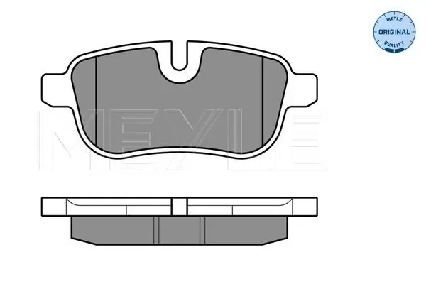 Handler.Part Brake pad set, disc brake Meyle 0252455918 3