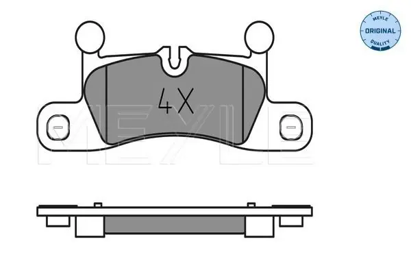 Handler.Part Brake pad set, disc brake Meyle 0252472116 2