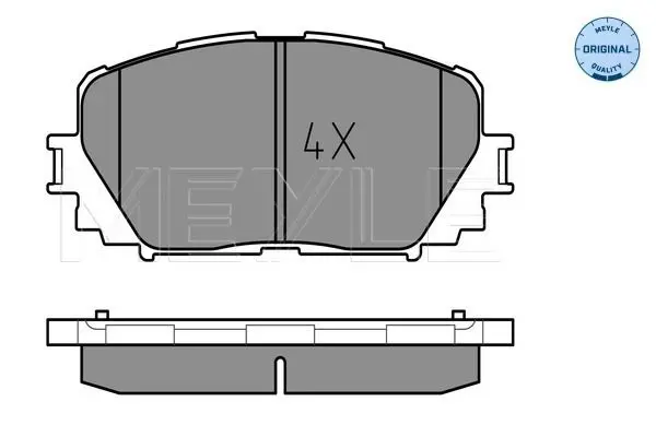 Handler.Part Brake pad set, disc brake Meyle 0252470817 2