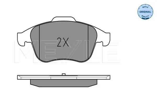 Handler.Part Brake pad set, disc brake Meyle 0252470917 3