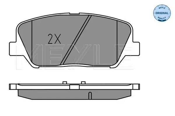 Handler.Part Brake pad set, disc brake Meyle 0252491517 2