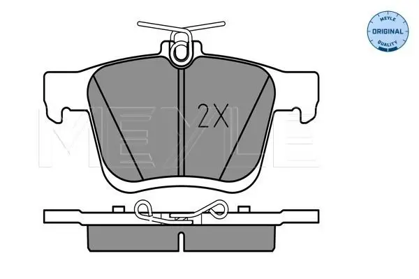 Handler.Part Brake pad set, disc brake Meyle 0252500816 2