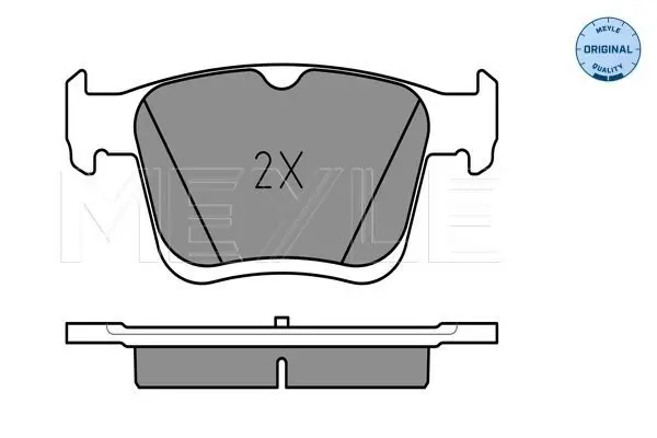 Handler.Part Brake pad set, disc brake Meyle 0252500816 3