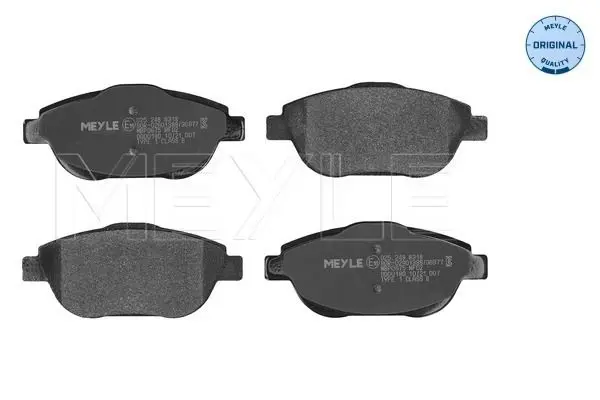 Handler.Part Brake pad set, disc brake Meyle 0252488318 1