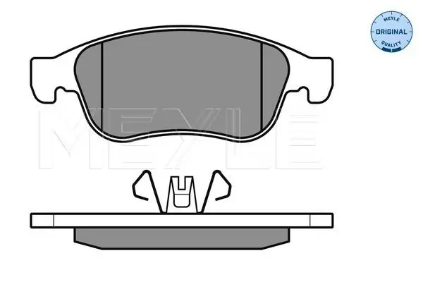 Handler.Part Brake pad set, disc brake Meyle 0252491418 2