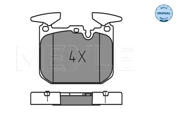 Handler.Part Brake pad set, disc brake Meyle 0252502818 2