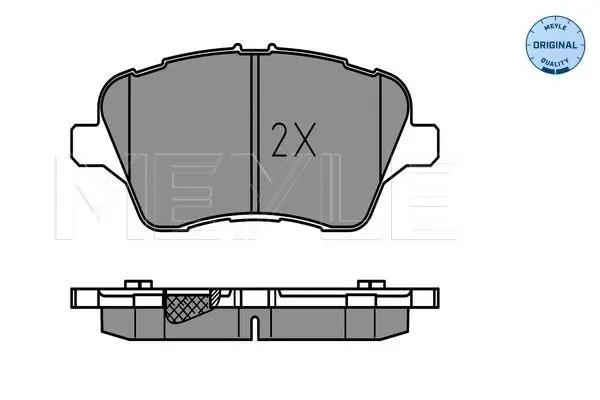 Handler.Part Brake pad set, disc brake Meyle 0252513417 1