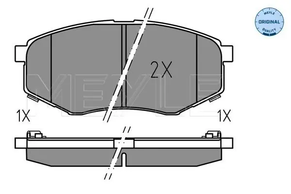 Handler.Part Brake pad set, disc brake Meyle 0252518718 1