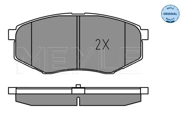 Handler.Part Brake pad set, disc brake Meyle 0252518718 2