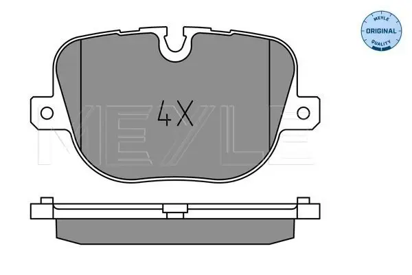 Handler.Part Brake pad set, disc brake Meyle 0252508517 1