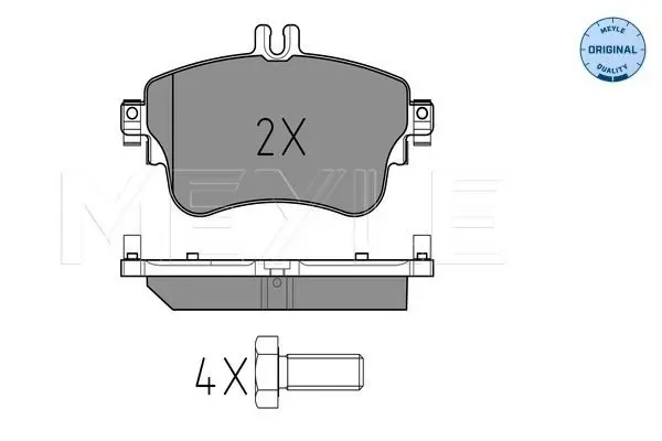 Handler.Part Brake pad set, disc brake Meyle 0252532619 1