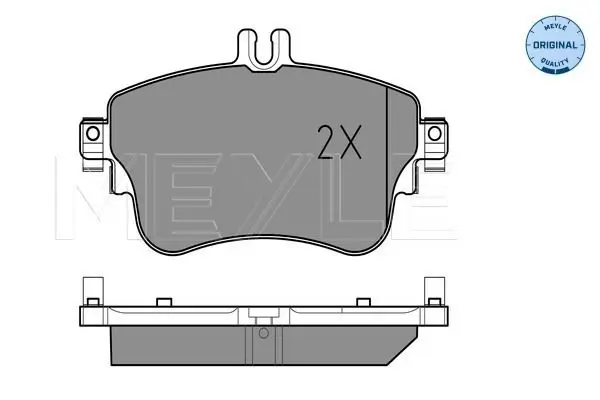 Handler.Part Brake pad set, disc brake Meyle 0252532619 2