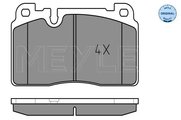 Handler.Part Brake pad set, disc brake Meyle 0252564316 1