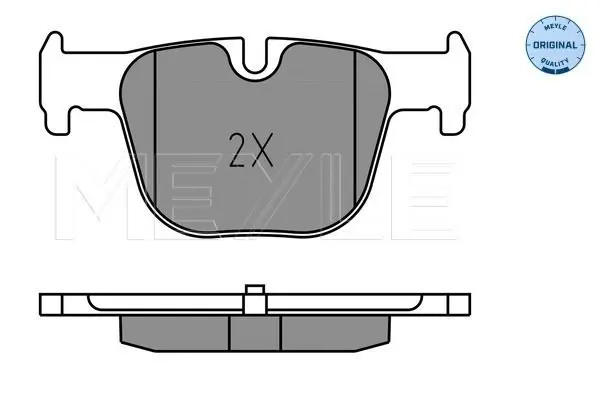 Handler.Part Brake pad set, disc brake Meyle 0252551417 2