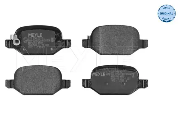 Handler.Part Brake pad set, disc brake Meyle 0252565217 1