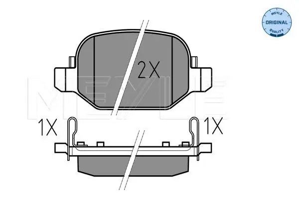 Handler.Part Brake pad set, disc brake Meyle 0252565217 2