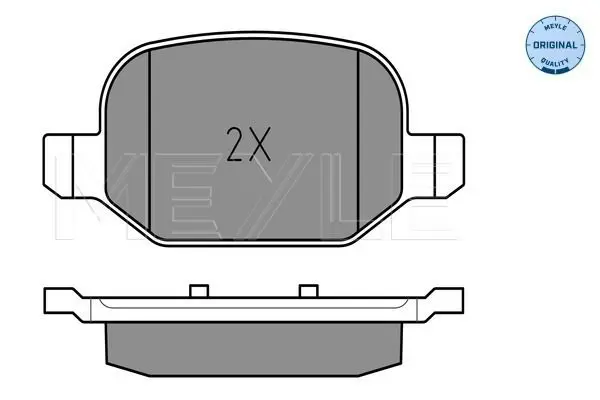 Handler.Part Brake pad set, disc brake Meyle 0252565217 3