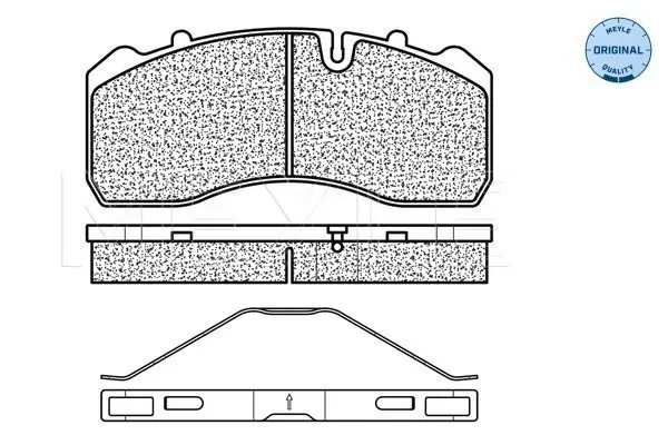 Handler.Part Brake pad set, disc brake Meyle 0252909530 2