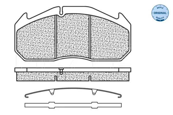 Handler.Part Brake pad set, disc brake Meyle 0252911328 2