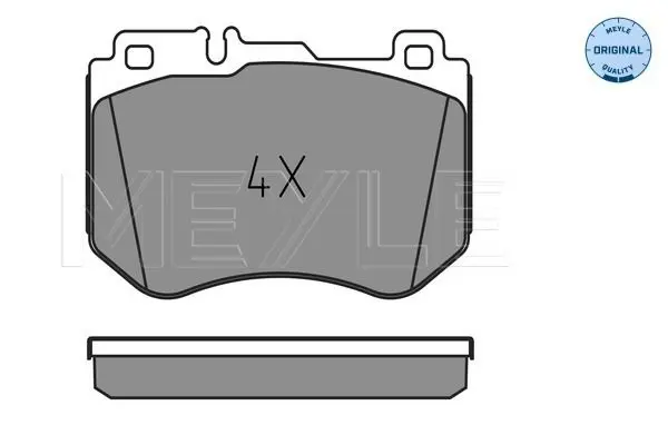 Handler.Part Brake pad set, disc brake Meyle 0252599719 2