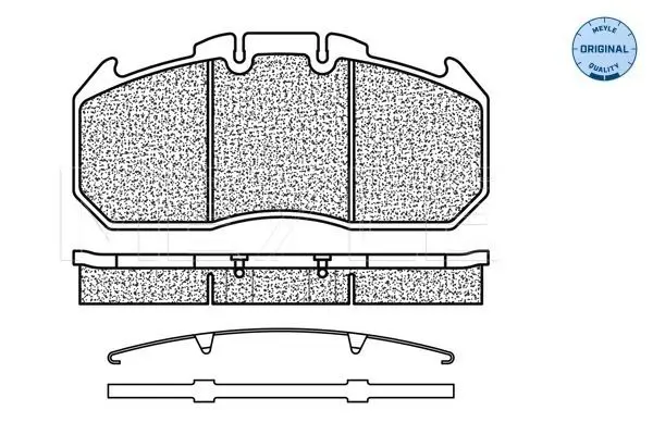 Handler.Part Brake pad set, disc brake Meyle 0252913130 2